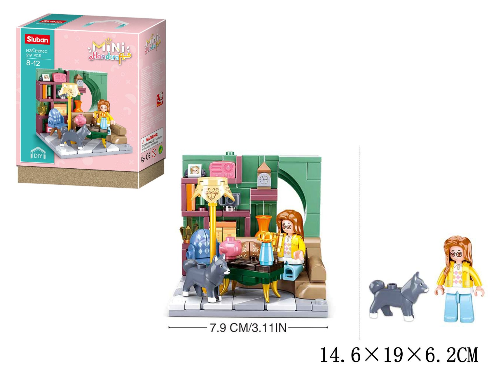 Klocki konstrukcyjne 219 elem. Handcraft Sluban
