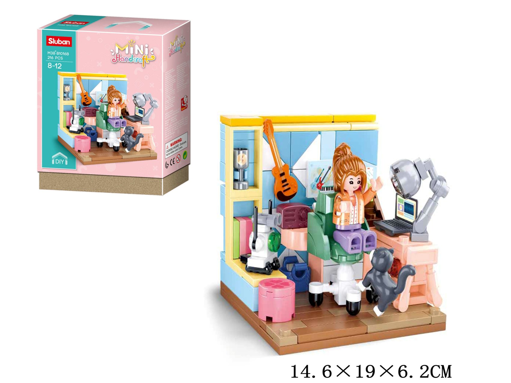 Klocki konstrukcyjne 216 elem. Handcraft Sluban