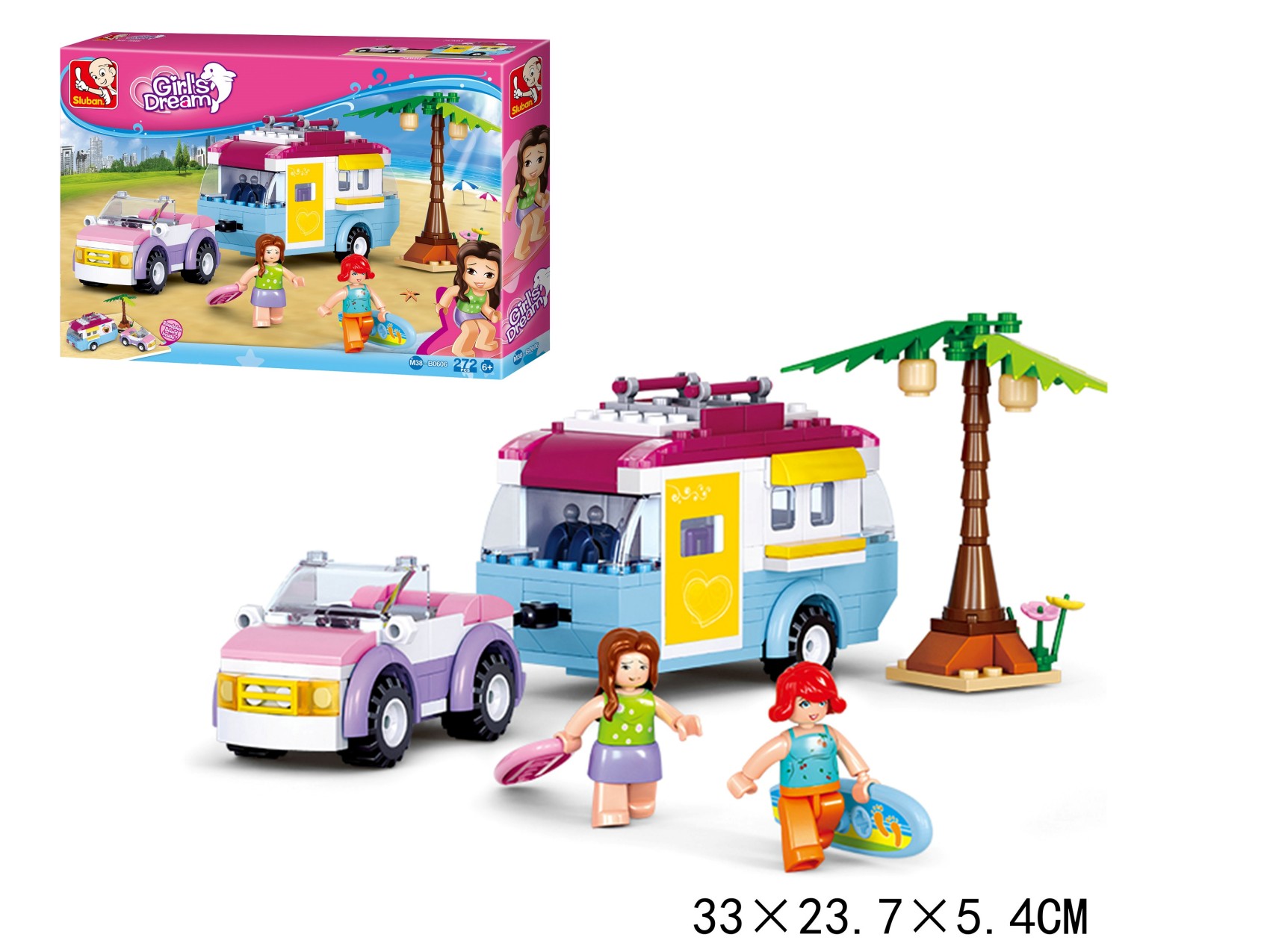 Klocki konstrukcyjne 272 elem. Girls Dream Sluban