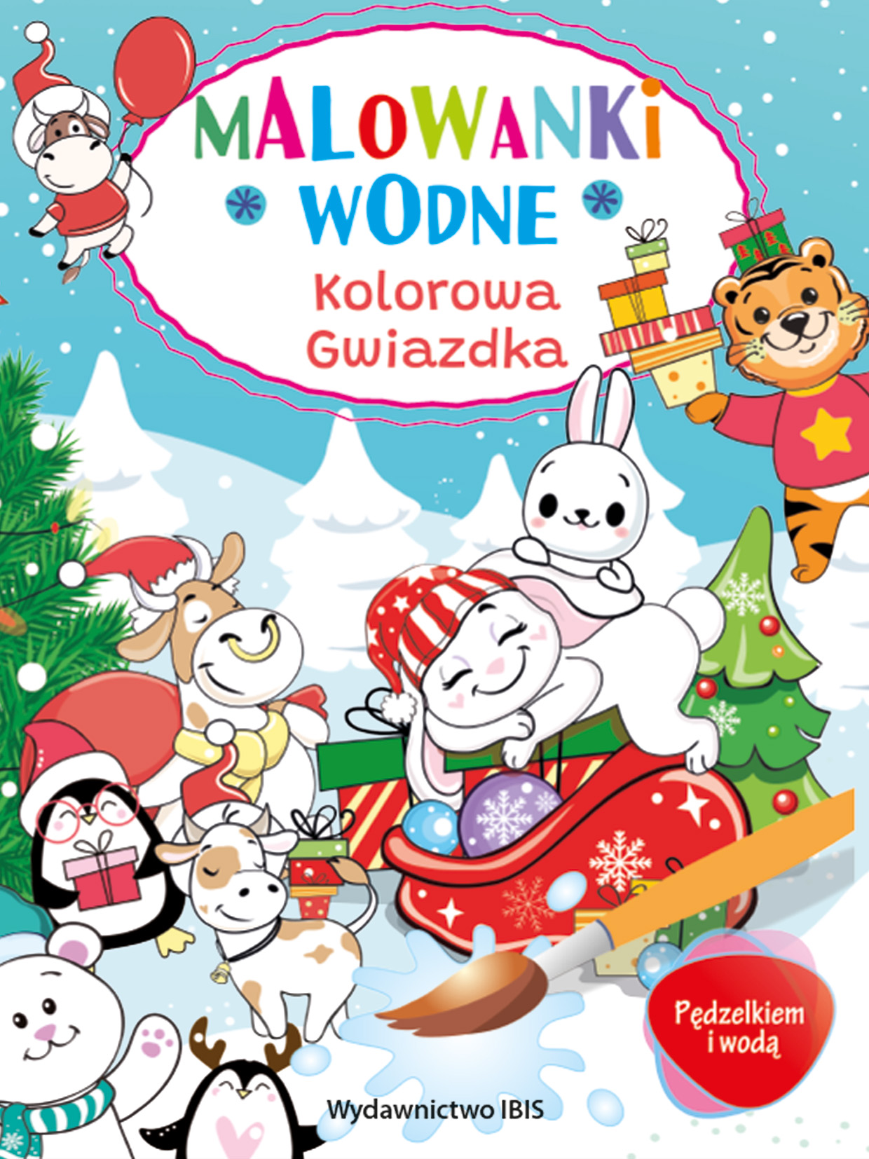 Malowanki wodne kolorowa gwiazdka A4/16str Ibis