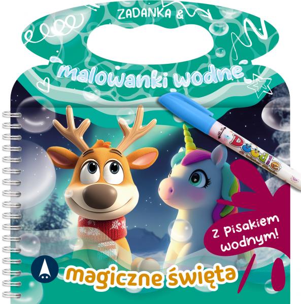 Zadanka i malowanki wodne Magiczne święta A5/8str Skrzat