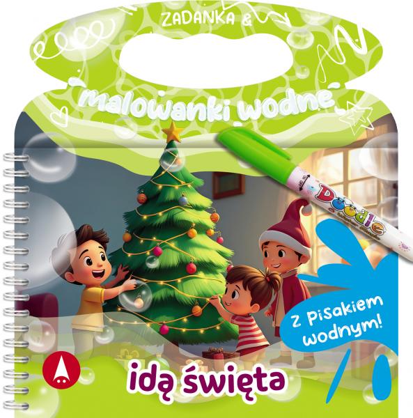 Zadanka i malowanki wodne idą święta A5/8str Skrzat