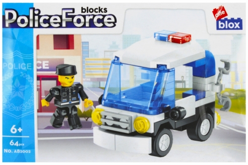 Klocki konstrukcyjne 64 elem. policja AlleBlox 