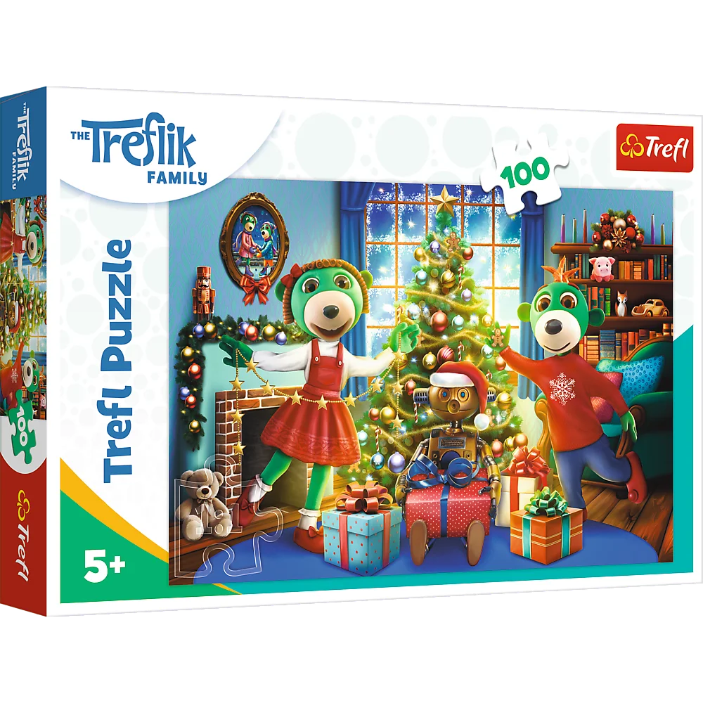 Puzzle 100 elementów zimowe Trefliki +5 Trefl