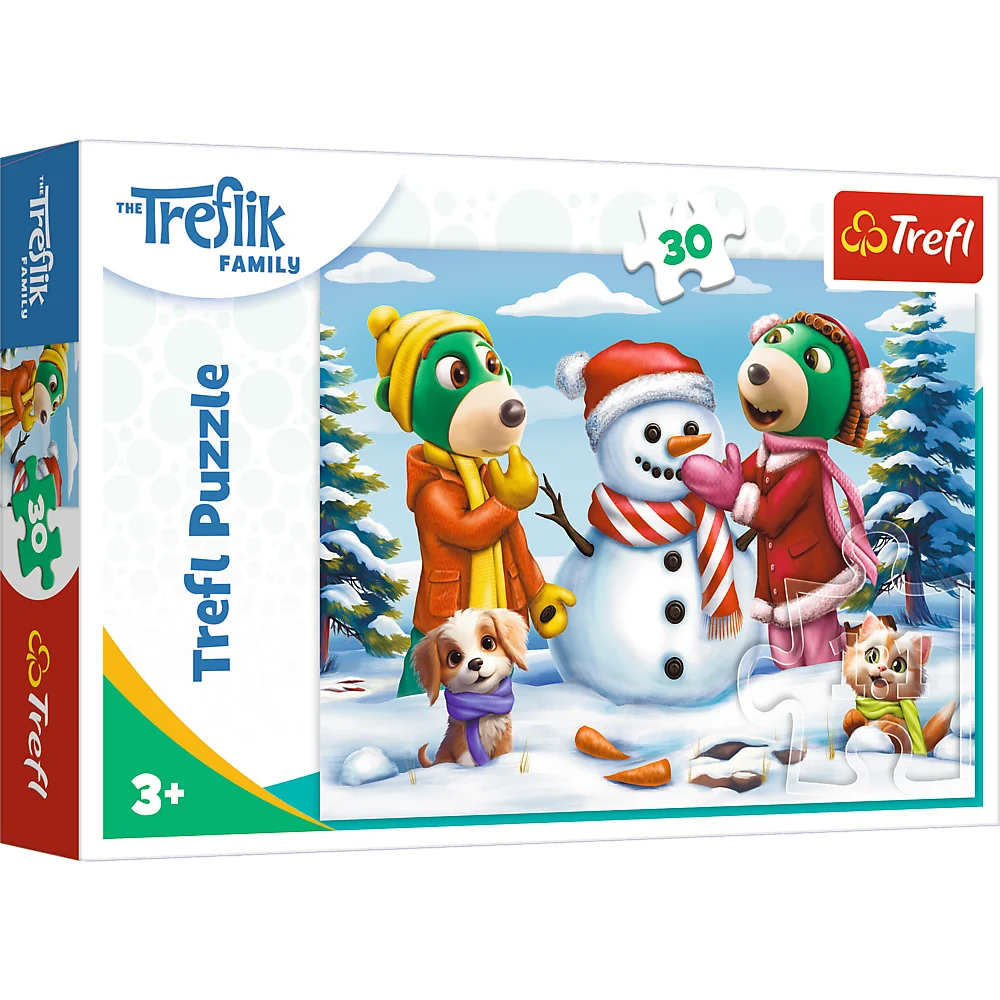 Puzzle 30 elementów zimowe Trefliki +3 Trefl