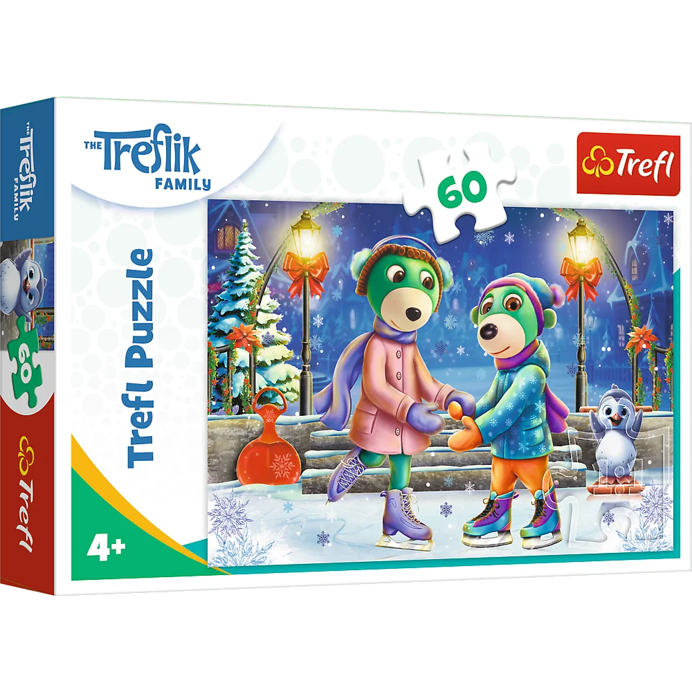 Puzzle 60 elementów zima u Treflików +4 Trefl