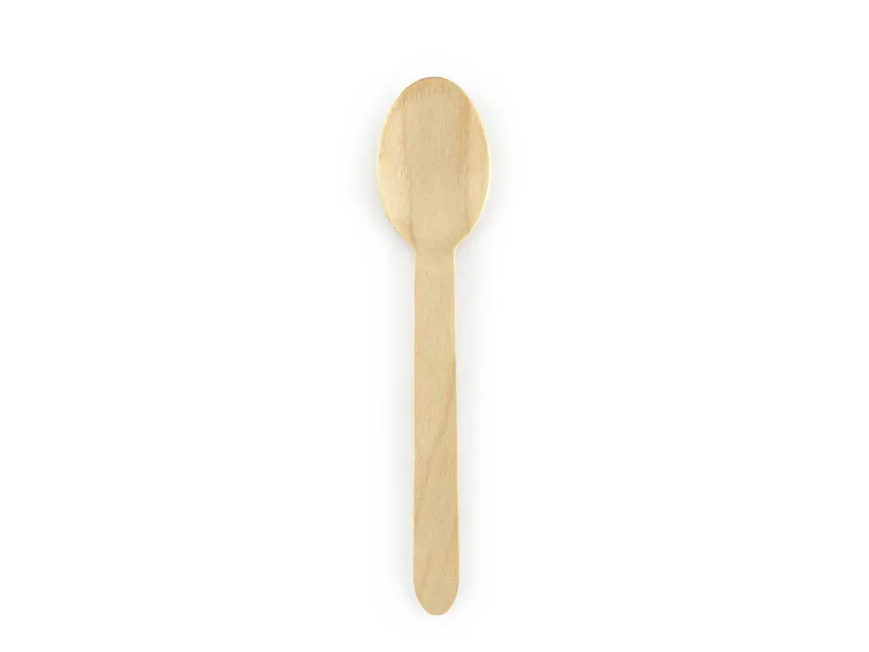 Drewniane łyżki 16cm 100szt Partydeco