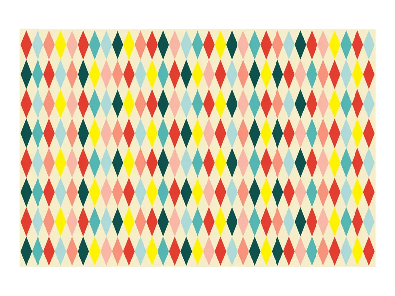 Obrus papierowy Romby 120x180cm Partydeco