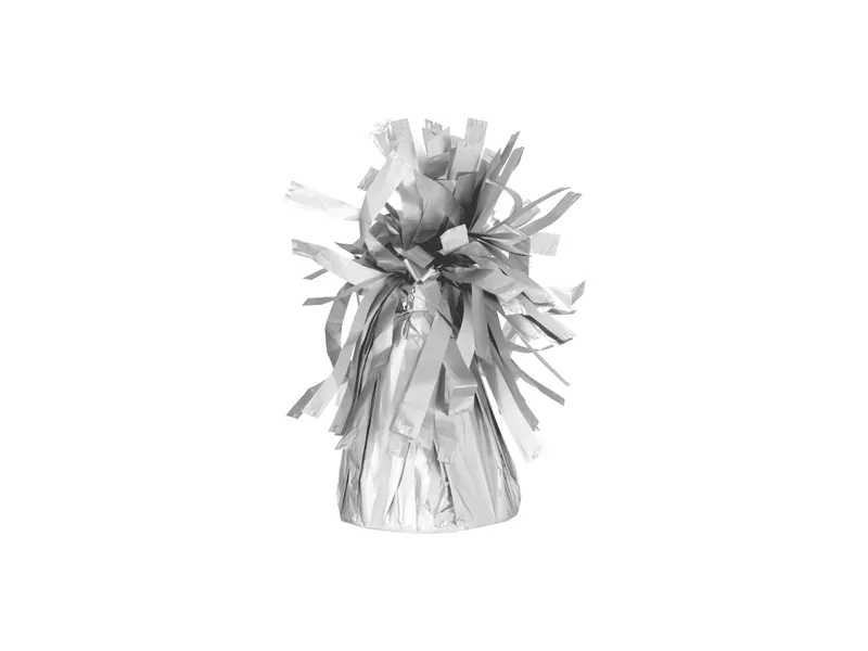 Ciężarek do balonów 7cm 130g srebrny Partydeco