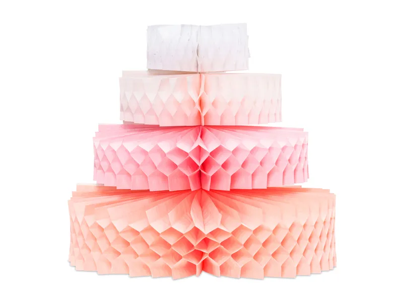 Dekoracja bibułowa tort 23cm Partydeco