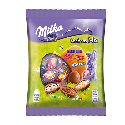 Czekoladowe jajka Bonbon 132g mini eggs Milka