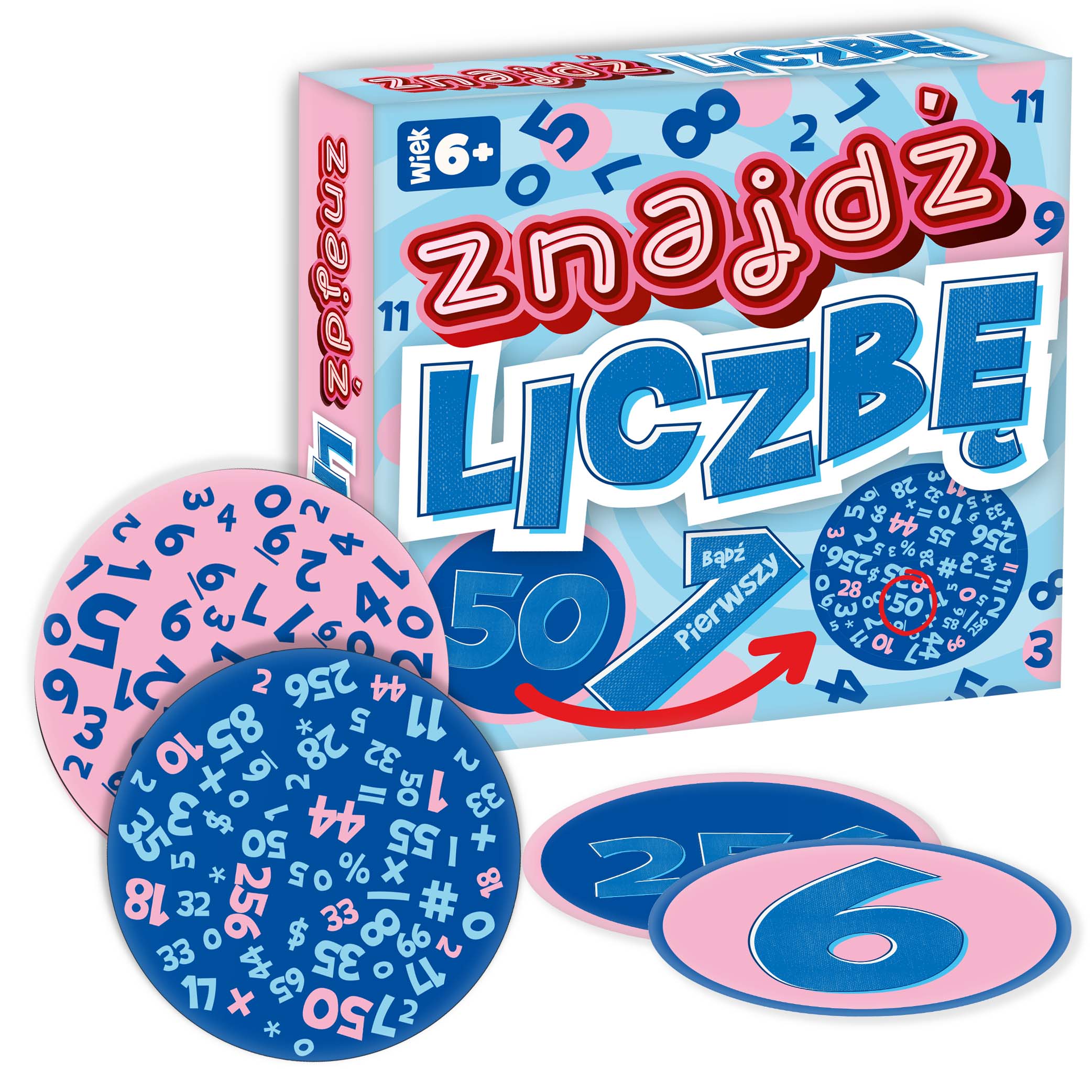 Gra edukacyjna znajdź liczbę +6 Kangur
