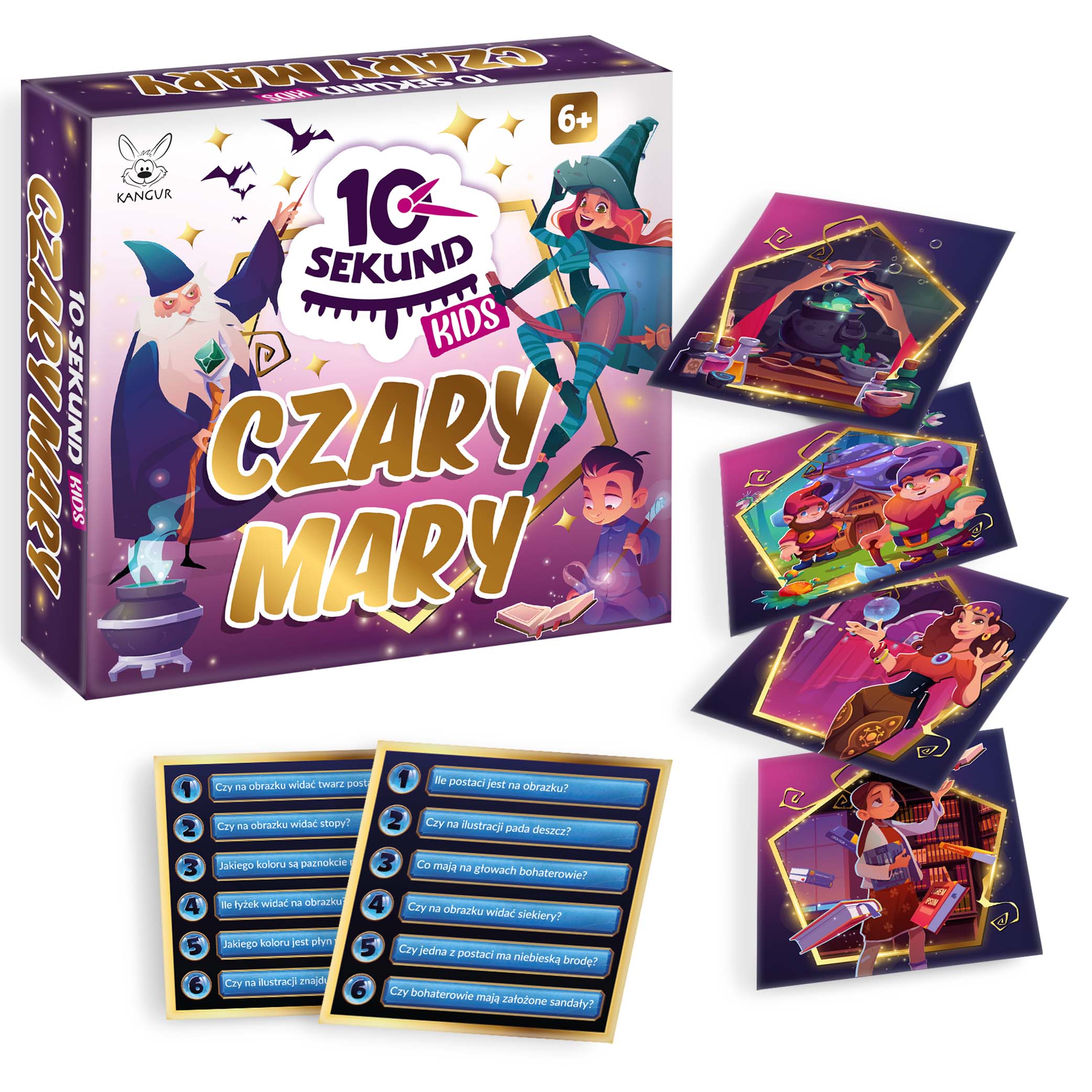 Gra edukacyjna 10 sekund czary mary +6 Kangur