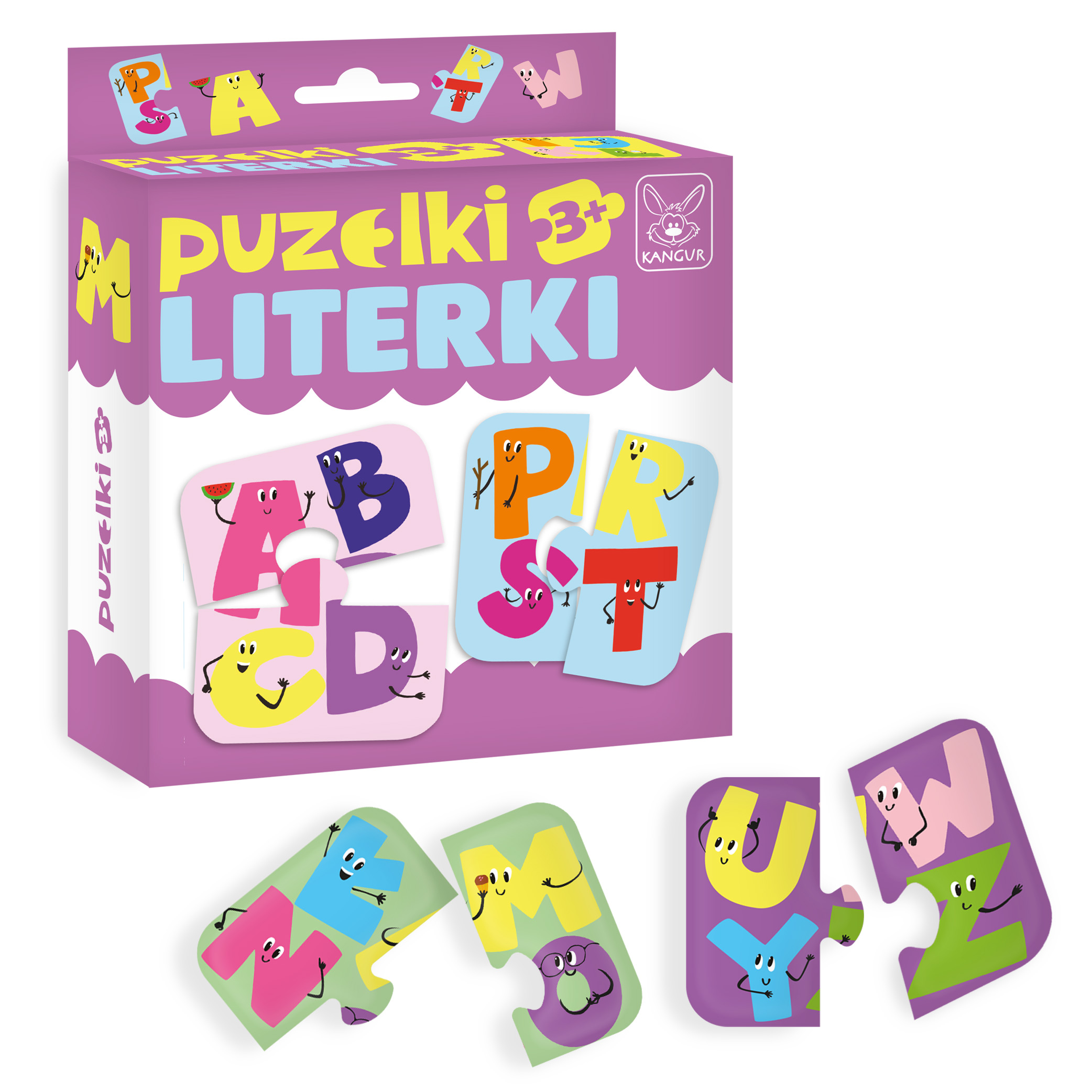 Puzzelki literki +3 Kangur