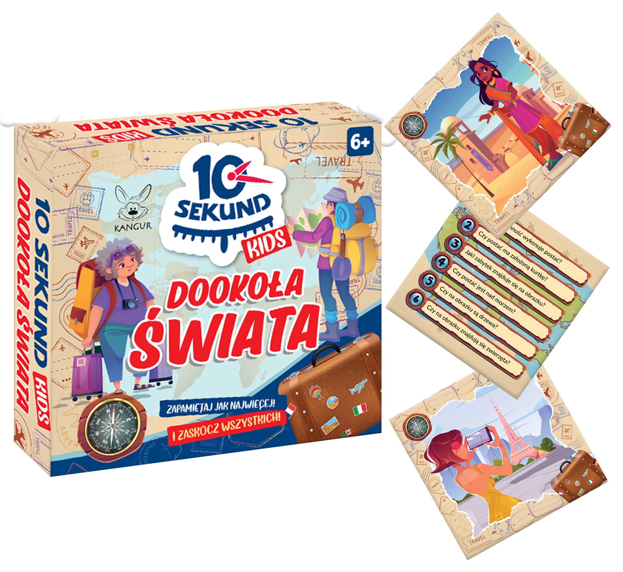 Gra edukacyjna 10 sekund dookoła świata +6 Kangur