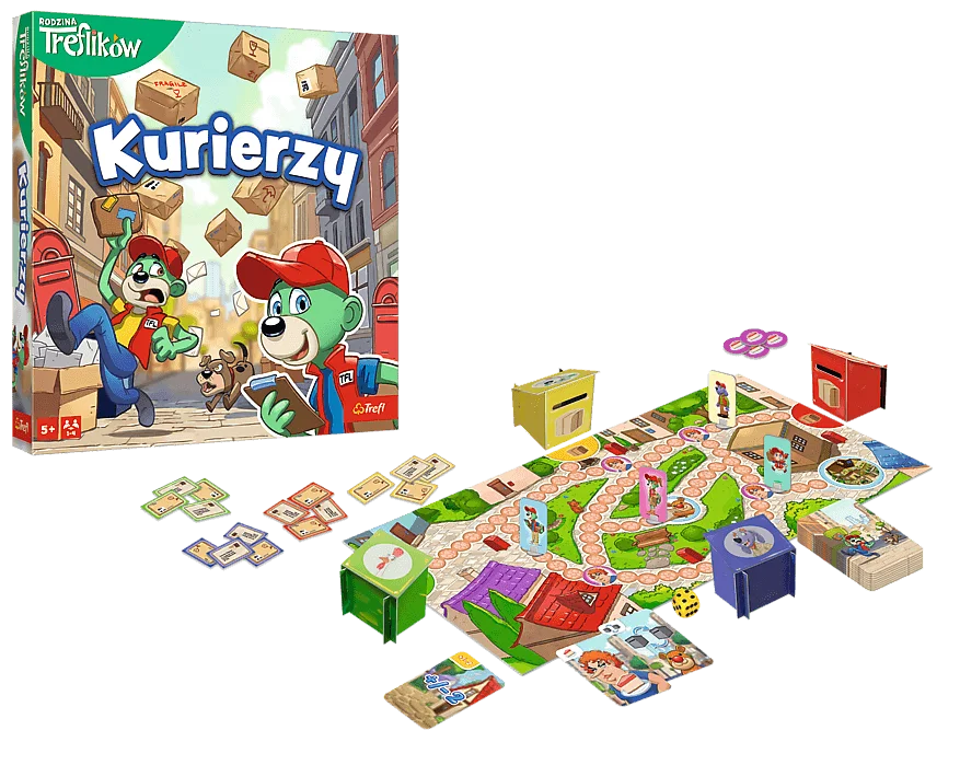 Gra edukacyjna rodzina Treflików kurierzy +5 Trefl