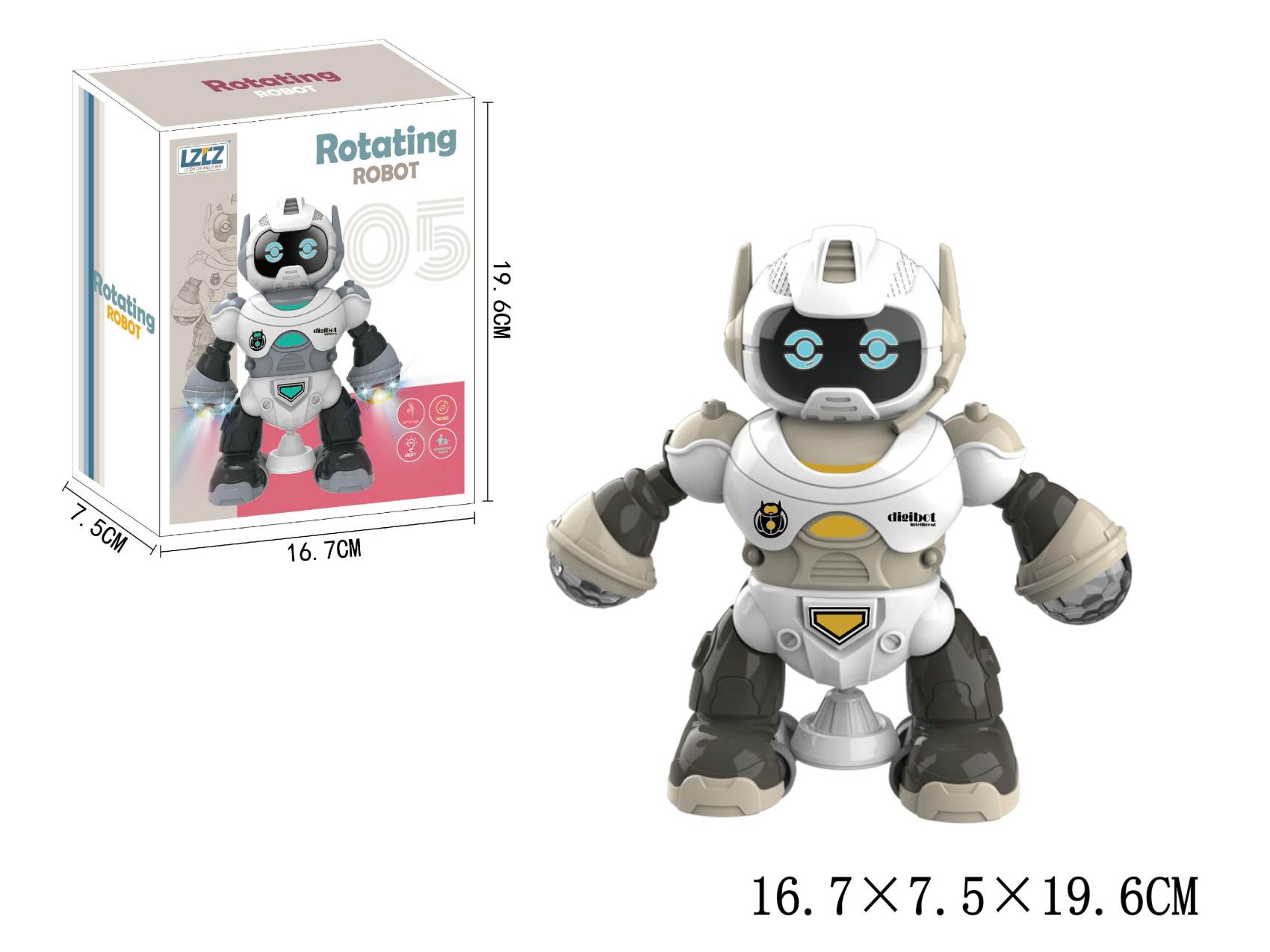 Robot na baterie Gazelo