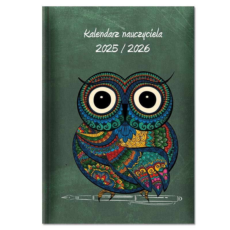 Kalendarz książkowy nauczyciela tygodniowy z notesem A5 2025/2026 Sapt