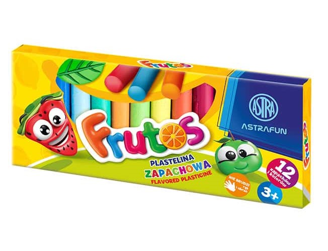 Plastelina zapachowa 12 kolorów Frutos Astra