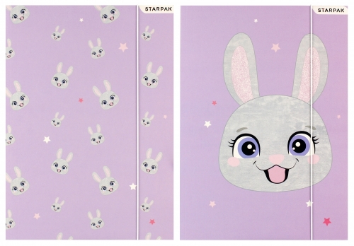 Teczka z gumką rabbit 300g Starpak