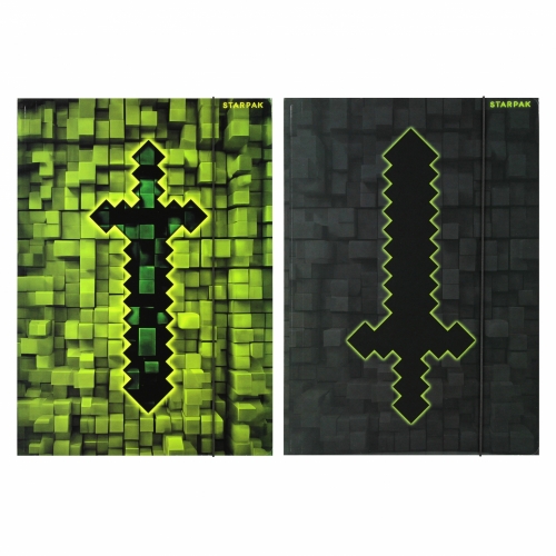 Teczka z gumką pixel game 300g Starpak