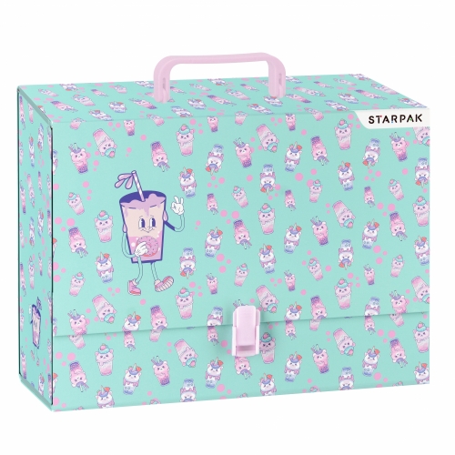 Teczka z rączką A4/9cm Bubble Tea Starpak
