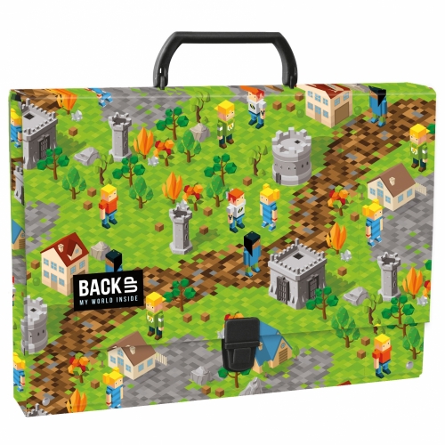 Teczka z rączką A4/5cm pixel Derform