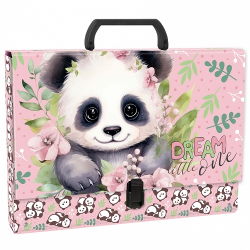 Teczka z rączką A4/5cm panda Derform