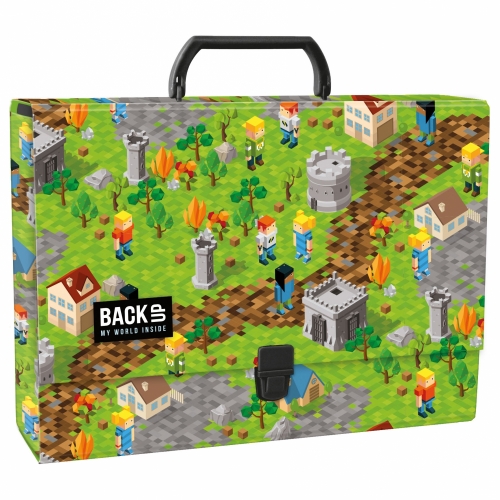 Teczka z rączką A4/9cm pixel Derform