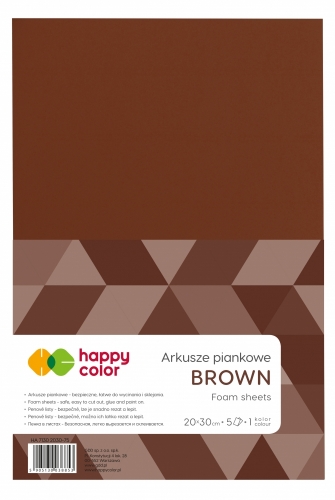 Pianka A4/5ark brązowa Happy Color 
