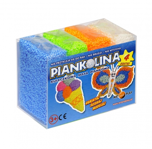 Pianka do modelowania piankolina 4 kolory Art&Play