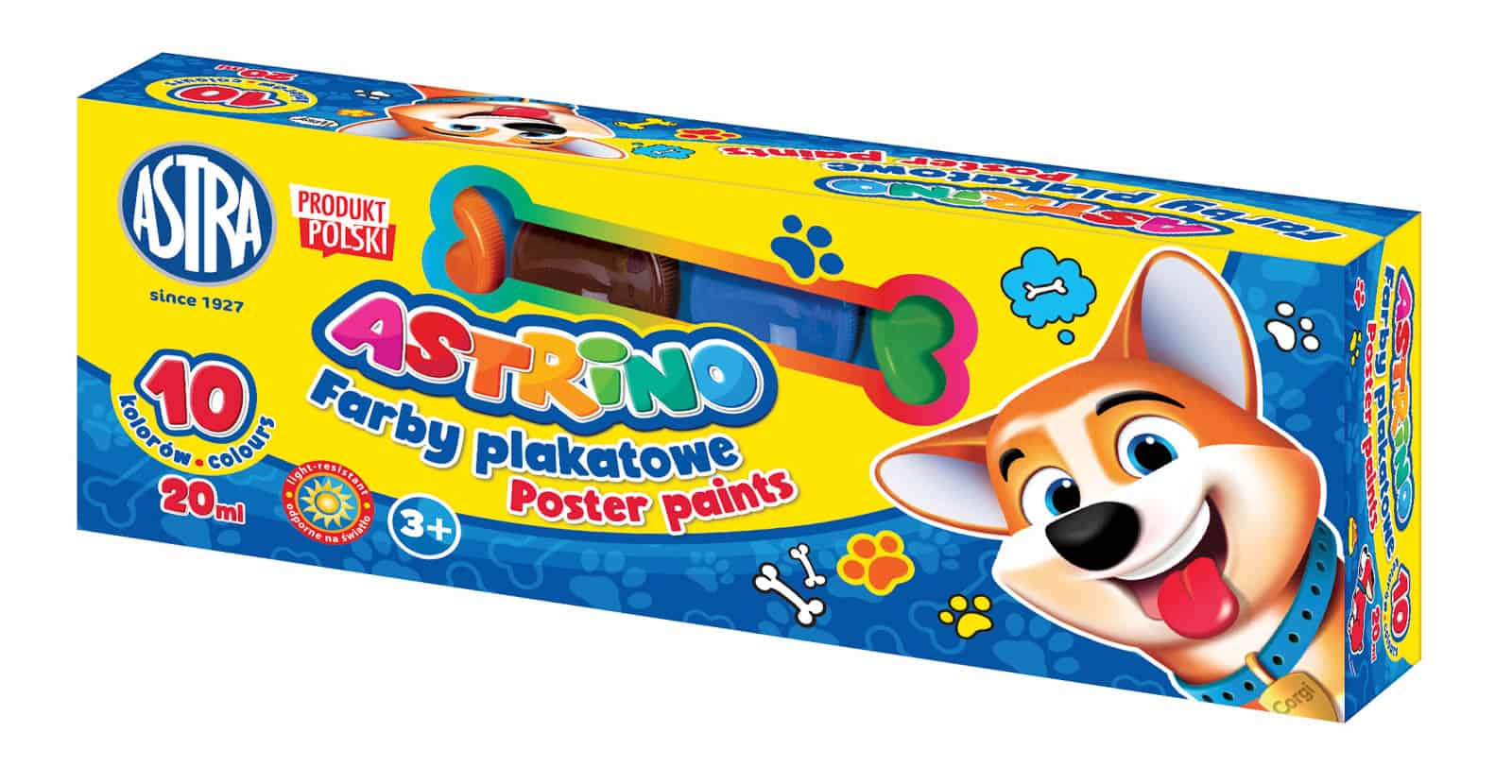 Farby plakatowe 10 kolorów Astrino
