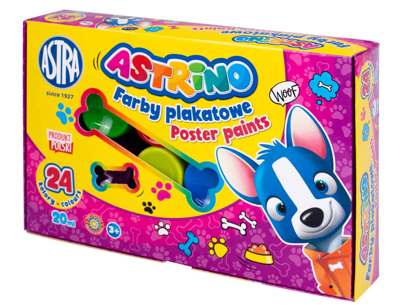 Farby plakatowe 24 kolory 20ml Astrino
