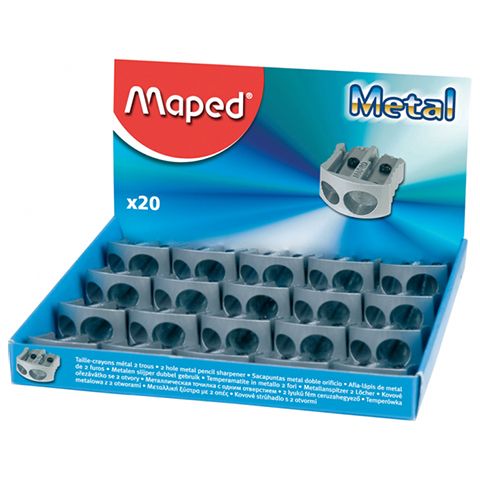 Temperówka metalowa 2 ostrza Maped