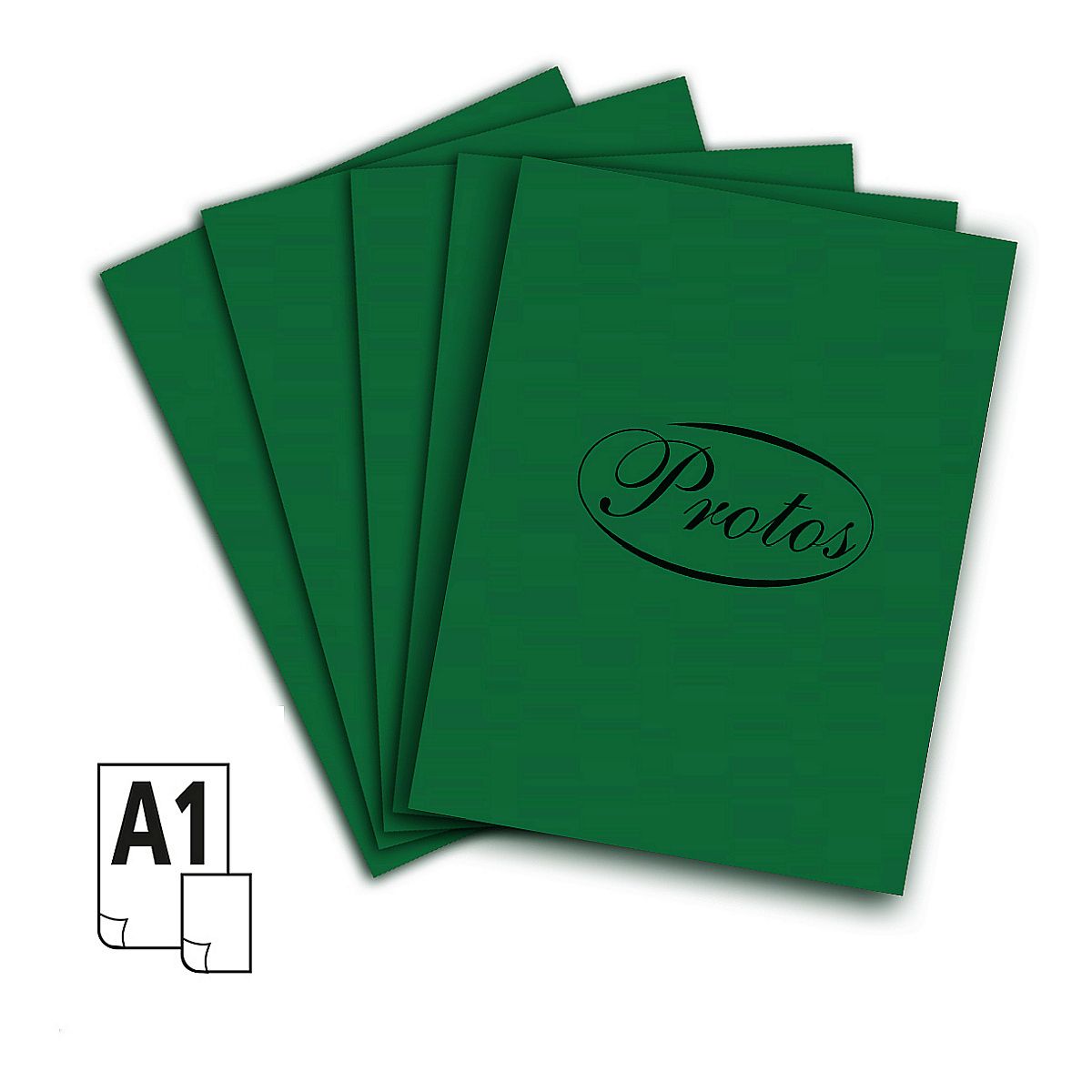 Brystol A1 160g 20ark. ciemny zielony Protos