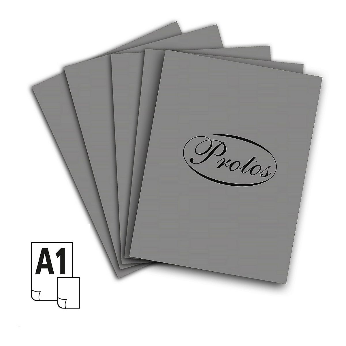 Brystol A1 160g 20ark. szary Protos