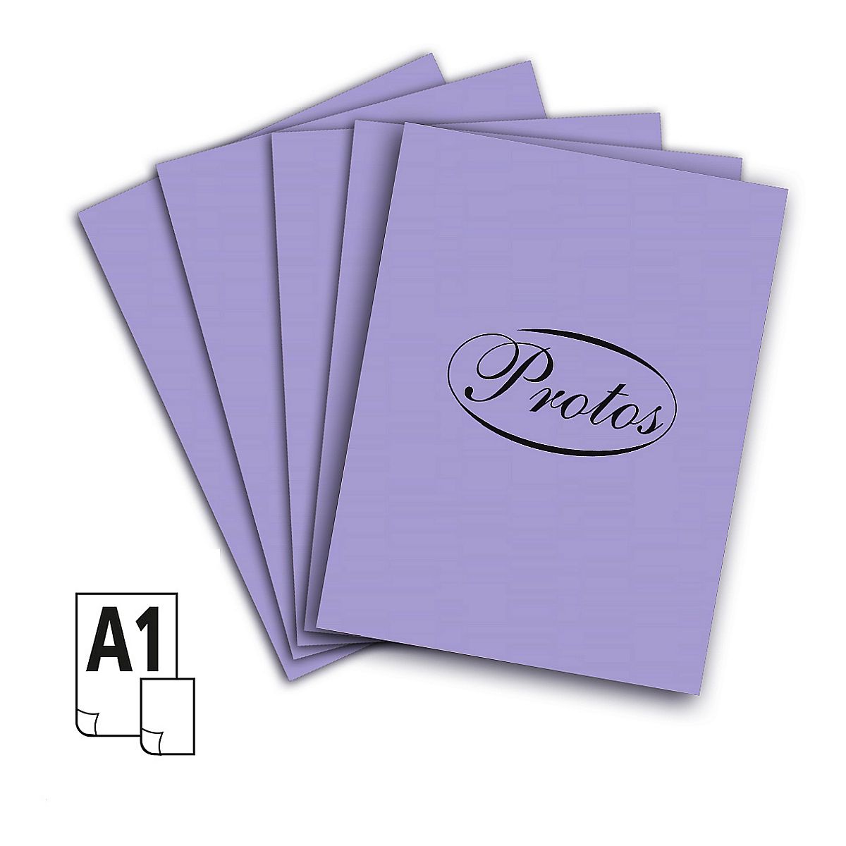 Brystol A1 160g 20ark. fioletowy Protos