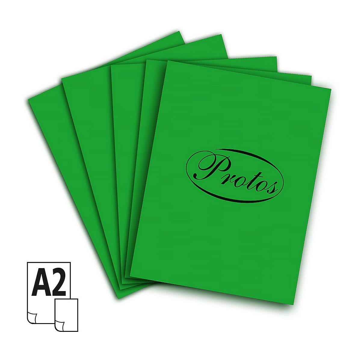 Brystol A2 160g 20ark. zielony Protos