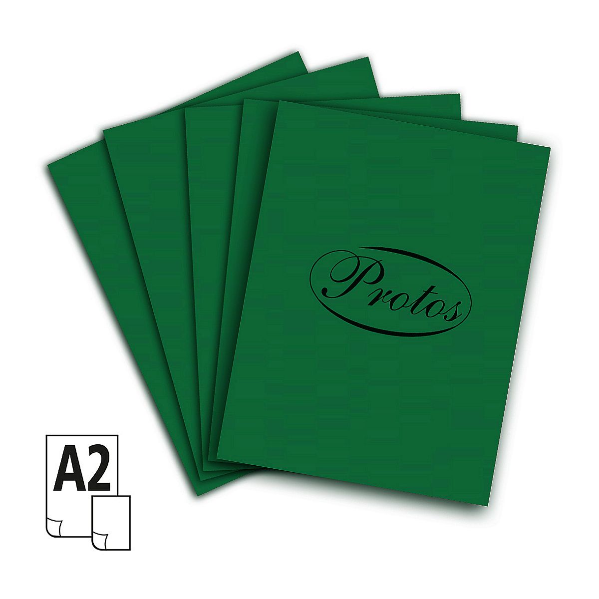 Brystol A2 160g 20ark. ciemny zielony Protos