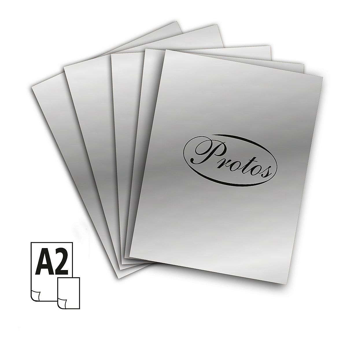 Brystol A2 160g 20ark. srebrny Protos