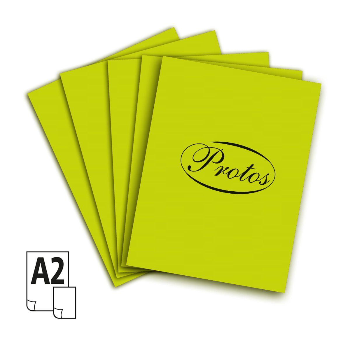 Brystol A2 160g 20ark. limonka Protos