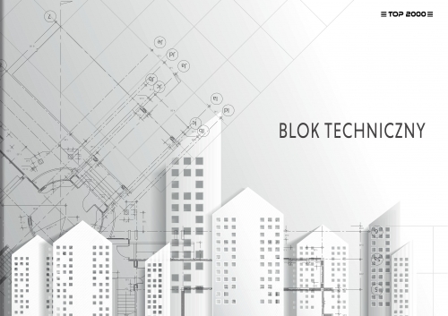 Blok techniczny biały A4/10 kartek 140g TOP-2000