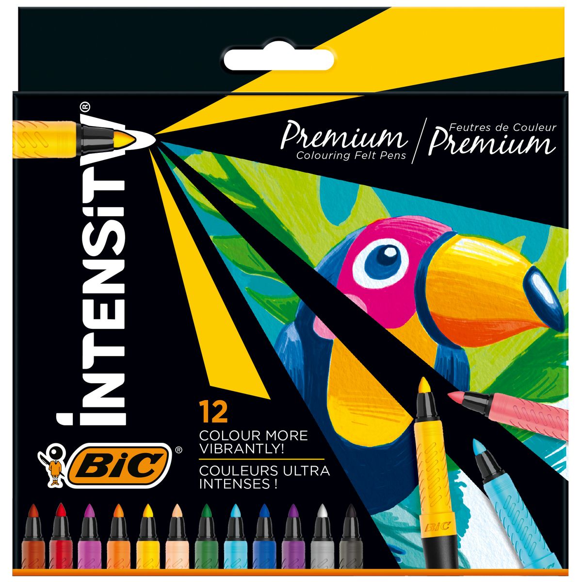 Flamastry 12 kolorów Intensity Premium BIC