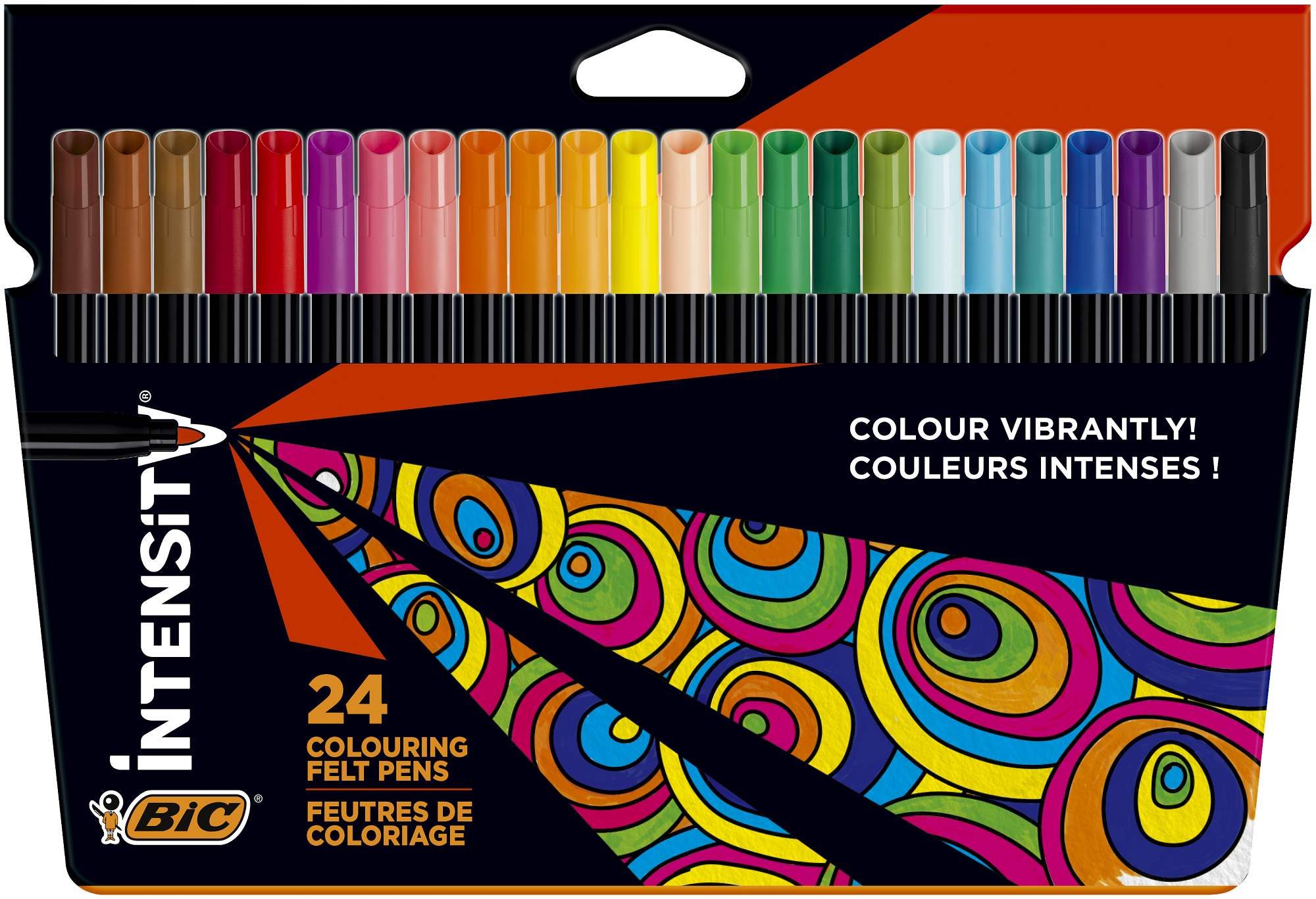 Flamastry 24 kolory Intensity Colour Up BIC