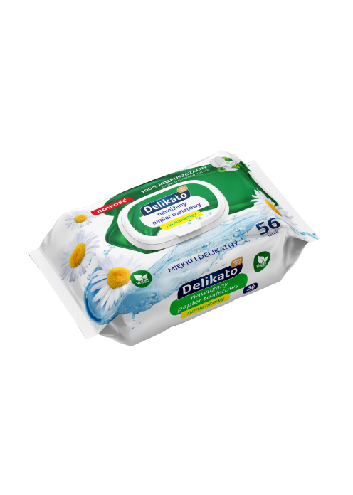 Papier toaletowy nawilżany 56szt. Delikato