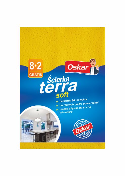Ścierka terra soft 35x45cm 10szt Oskar
