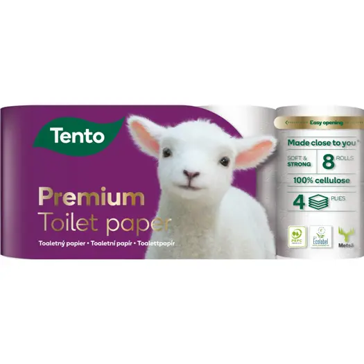 Papier toaletowy 4W 8szt Premium Tento