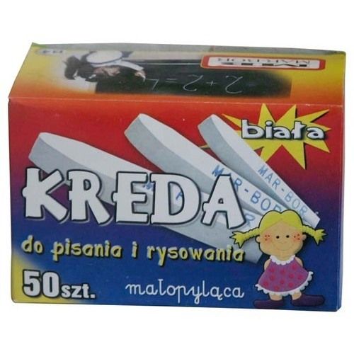 Kreda biała B4 50szt Mar-Bor