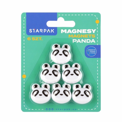 Magnesy panda 6 szt. Starpak