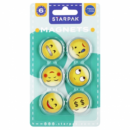 Magnesy Buźka 33mm 6szt Starpak